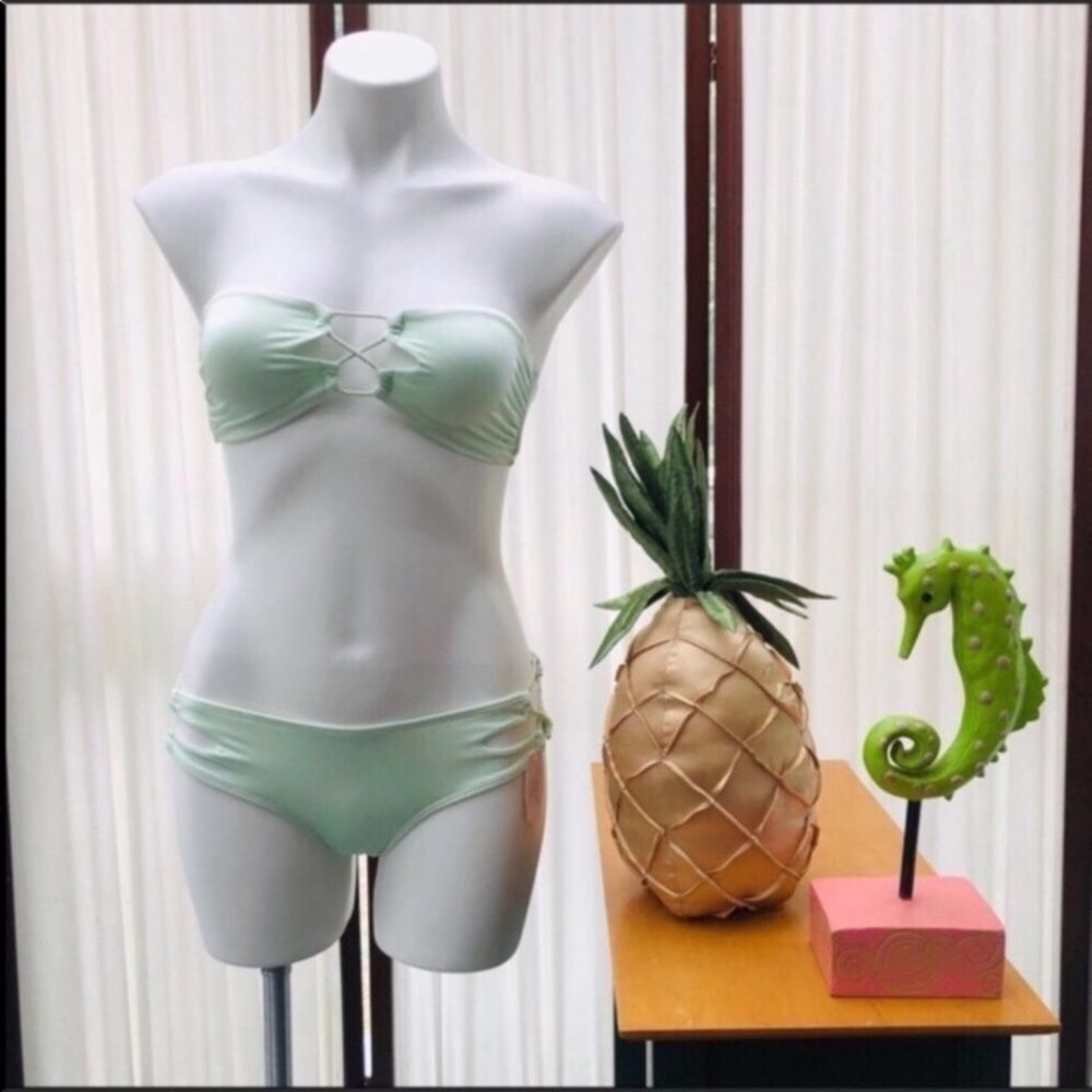 VS Mint Lace Up Bikini